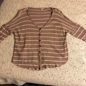 Sky & Sparrow Waffle Knit Long Sleeve